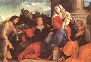 Palma Vecchio Sacred Conversation oil painting on canvas